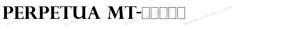 Perpetua MT字体转换